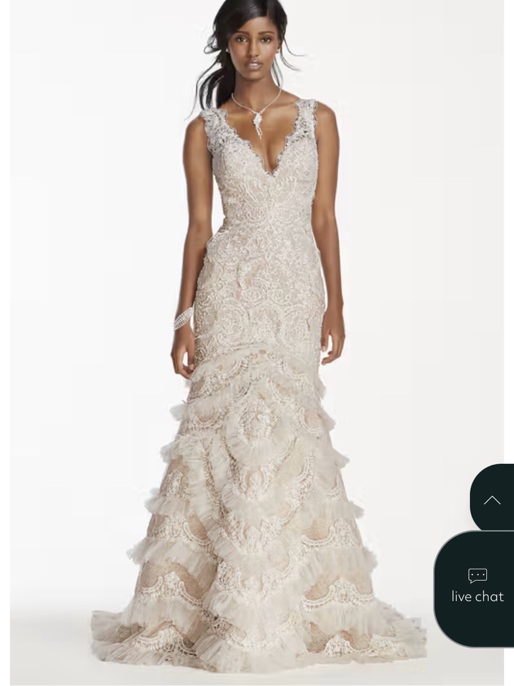 David's Bridal Galina Signature Style SWG689 size 4